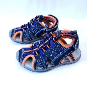 Toddler Sandals Blue & Orange Summer